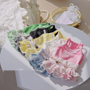 Reggicalze per cani graziose primavera estate gonna sottoveste vestito di jeans - Product Image 1