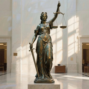 Bringfine điêu khắc tùy chỉnh kích thước cuộc sống đánh bóng đồng Nữ Thần phụ nữ của Công Lý Tượng nghệ thuật sưu tập để bán - Product Image 2