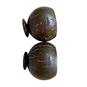 Ensemble de bols en bois vintage écologiques pour la maison, smoothies d'été, logo gravé au laser Eco2go - Product Image 1