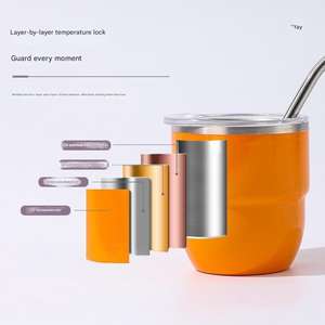 Gobelet empilable de 4 oz, moderne, en acier inoxydable, isolé sous vide, pour espresso/café, gobelet de <span class=keywords><strong>voyage</strong></span> - Product Image 4