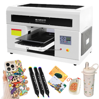 Impresora UV A3 de Alta Calidad, Impresora Plana de Inyección de Tinta UV con Cabezal de Impresión TX800 para Pelotas de Golf, Carcasas de Teléfono, Insignias, Vidrio y Bolígrafos