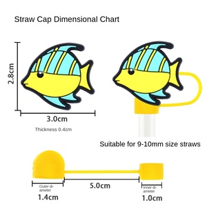 Accessoires de déguisement d'Halloween en PVC souple de haute qualité, série dessin animé, chapeau de paille détachable de 10 mm - Product Image 2