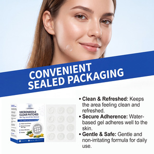 24 Patchs Hydrocolloïdes Anti-Acné à Micro-Aiguilles Professionnels Invisibles pour Soin de la Peau, Patchs Absorbants et Cicatrisants pour l'Acné - Product Image 4