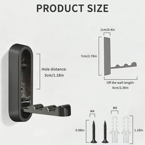 Ganchos Plegables de Pared de Aleación de Aluminio, Resistentes al Óxido, Retráctiles, para Batas, Montaje con Tornillos, para Armarios - Product Image 3