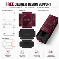 Boîte d'emballage rigide personnalisée avec insert, boîtes coulissantes en papier pour produits électroniques et accessoires de téléphonie mobile
