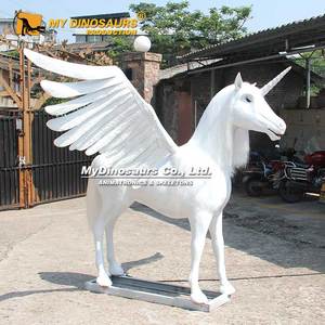 My Dino <span class=keywords><strong>aa031</strong></span> công viên chủ đề chất lượng cao Kích thước cuộc sống animatronic bay mô hình kỳ lân - Product Image 3