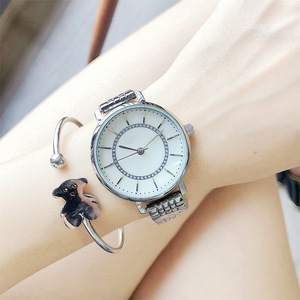 Tây Ban Nha mới lưới phụ nữ màu đỏ của nam giới thạch anh kim cương đồng hồ, Đồng hồ chống thấm nước - Product Image 3