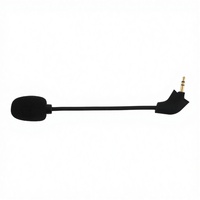 Mikrofon Headset Kabel Gooseneck Kondensor Omni-directional 3.5mm Peredam Kebisingan Grosir, Pengganti HyperX Cloud 2