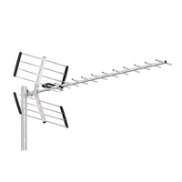 De largo alcance de alta ganancia a prueba de agua 4K Listo para DAB Vhf Uhf Tdt Dtv Digital Yagi Antena de televisión al aire libre 32E Yagi TV externa Ant