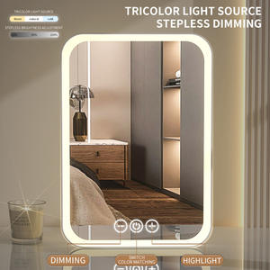 Zonyin Gepersonaliseerde Make-Up Spiegel Type-C Oplaadbare Touchscreen Draagbare Make-Up Spiegel Met Led Helderheid Verstelbare Verlichting - Product Image 2