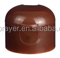 Durable no derrame 18/410 flip top tapa de plástico para botella cosmética