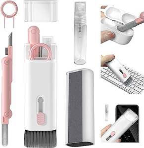 Kit <span class=keywords><strong>de</strong></span> Limpieza Electrónica 7 en 1 para Auriculares, Tabletas y Teléfonos, con Cepillo <span class=keywords><strong>de</strong></span> Limpieza, Pinza para Teclas, Spray, Paño <span class=keywords><strong>de</strong></span> Franela - Product Image 1