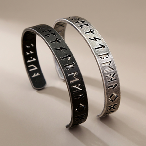 ยูนิค ไวกิ้ง เรโทร ฮอลโลว์ ปรับได้ กำไลข้อมือสำหรับผู้ชาย ทนทาน แฟชั่นคุณภาพสูง เครื่องประดับวินเทจ BEIJING CUG - Product Image 1