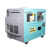 Groupe électrogène diesel silencieux VISION DG9500LN 7,5 kW, refroidi par air, portable, avec ATS OEM
