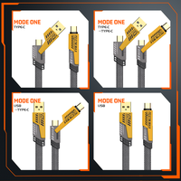 INNOASIA Kabel Data USB Komputer Bahan Nylon Berkualitas Tinggi, Terlaris, Tipe-C 5A Pengisian Cepat, Pelindung Kepang, Konduktor Tembaga Murni