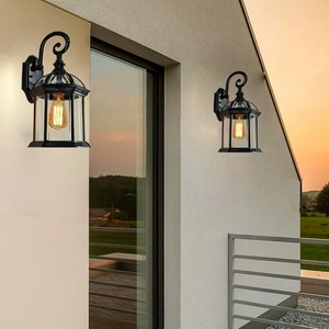 <strong>Vintage</strong> Cage Shape <strong>Light</strong> European Style High Quality Aluminum Garden Lamp - Product Image 2