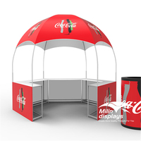 Tente dôme hexagonale de 10 pieds pour kiosque, tente de salon professionnel, tentes alimentaires extérieures pour événements promotionnels