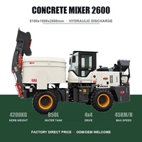 Bétonnière 4x4 et 2,2m³ automatique pour usage agricole et construction rurale avec télécommande