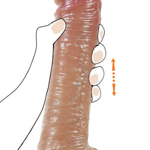 7速伸縮式液体シリコーン振動ディルドソフトリアルペニスおもちゃ大人向けインティマシー強化カップルセクシーおもちゃ - Product Image 1