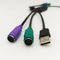 Adaptateur clavier/souris PS/2 personnalisé vers convertisseur USB USB vers clavier et souris PS/2 doubles