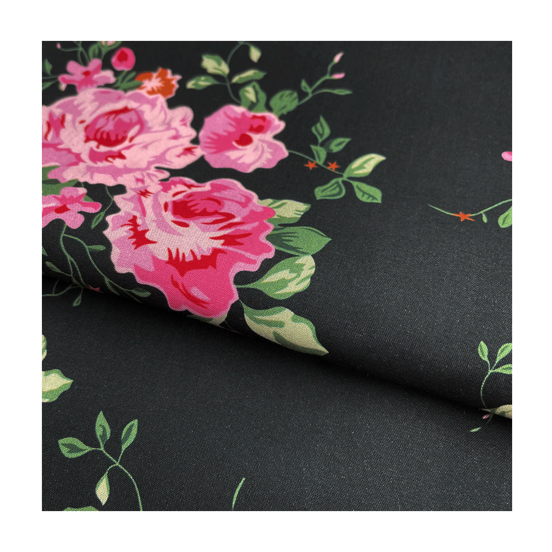 Низкий минимальный заказ, индивидуальный дизайн, цифровая печать, 100% искусственная цветочная ткань