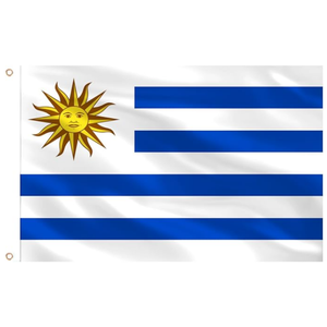 Drapeau Uruguay 3x5 pieds, grand drapeau allemand simple face pour événements sportifs, matchs de football, fêtes, Oktoberfest, bars, rues, personnalisable - Product Image 1