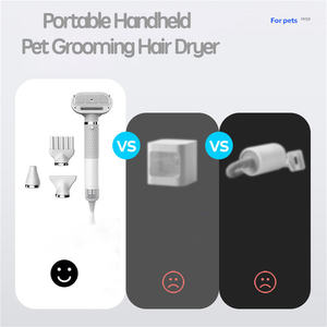 2023 yeni ürün pet bakım malzemeleri sıcaklık kontrolü 5 in 1 akıllı köpek pet saç kurutma makinesi el fırça seti - Product Image 6