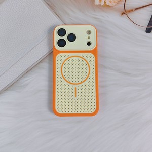 เคสระบายความร้อนแม่เหล็กสำหรับ iPhone 18 17 16 17e 15 14 Plus 13 12 Pro Max สีตัดกัน ป้องกันแรงกระแทก - Product Image 4