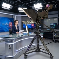 Simar 24 inç Monitör Ekranlı Prompter, Işık Yarıcı Camlı Televizyon Kamerası Teleprompter, Stüdyo Video Kaydı için