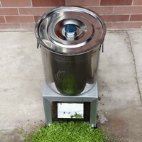 Elektrische motor groentesnijder/snijmachine/raspmachine van roestvrij staal met raspblad voor wortelgroenten, fruit en veevoer, 2200W