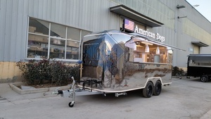 Camion de Restauration Mobile en Acier Inoxydable 580CM, Nouveau Design, Équipement de Cuisine Complet, Fabrication Usine, Prix Avantageux, Idéal pour la Vente de Glaces - Product Image 5