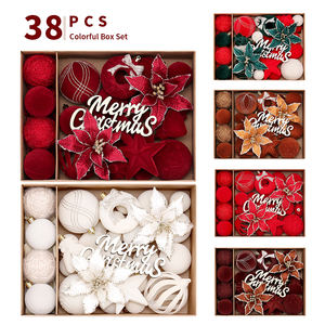 맞춤형 크리스마스 볼 화려한 디자인 행잉 장식 6cm 바블 선물 세트 크리스마스 장식 볼라스 데 나비다드 - Product Image 2