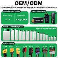 Paket Baterai Drone Lithium Ion Custom Pabrik 44.4V/66.6V 16ah 25Ah 96Ah Drone 8k Profesional 10km 2 Jam Daya Tahan Baterai untuk UAV