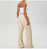 Pantalon de yoga décontracté pour femme, coupe ample, avec cordon de serrage, poches, pour la course à pied et le fitness au quotidien