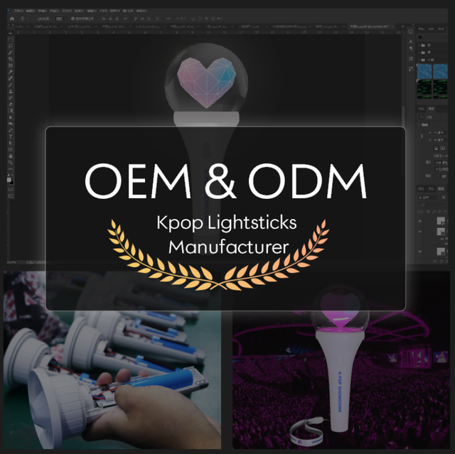 Kpop Lightstick Removable Cover Customized Light Stick Concert Light up Cheering Kpop Fans LED Glow Stick