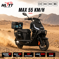 Electric Motorcycle 1200W 55km/h Delivery Rider TCS Anti-Slip Traction System Food Commuter