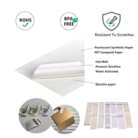 Nouveau design d'autocollants d'expédition adhésifs étanches imprimante de logo étiquette en papier étiquette de bagage de compagnie aérienne pour emballage thermique de bagage