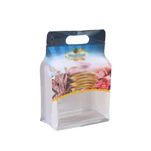 식품 배달용 식품 업용 맞춤형 비닐 봉투 8 면 씰 지퍼 플라스틱 식품 포장 봉투
