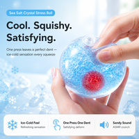 Cherry Sea Salt Handmade Soft Ball-Slow Rising Sensory Toy for Girls & Boys 14+ ASMR DIY Stress Relief