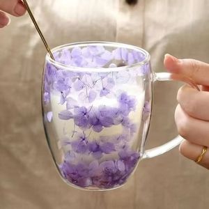 Tazas <span class=keywords><strong>de</strong></span> <span class=keywords><strong>Vidrio</strong></span> Borosilicato <span class=keywords><strong>de</strong></span> <span class=keywords><strong>Doble</strong></span> <span class=keywords><strong>Pared</strong></span> para Infusión <span class=keywords><strong>de</strong></span> Flores Secas - Product Image 6