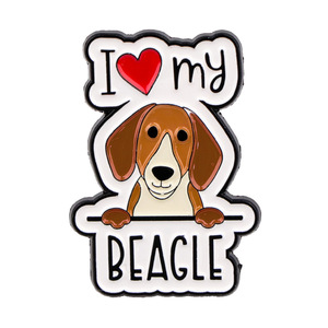 Inglés en forma de corazón mascota perro Animal broche insignia lindo I Love Boxer rescate Westie cachorro esmalte solapa Pin - Product Image 3