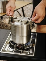 Ensemble de cuisine portable en acier inoxydable 304 avec marmite suspendue pour le camping et les pique-niques en plein air