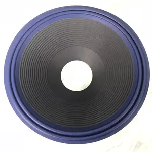 2023 18inch Pro Audio Paper Cone With Cloth Edge Pressed Or Non-pressed Black Speaker Paper Cone