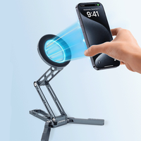 Support de téléphone de table magnétique puissant, mini trépied magnétique pour téléphone