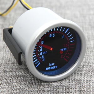 Universal 12V Auto Auto 52mm Rauch Len Zeiger Boost <span class=keywords><strong>Gauge</strong></span> -1 ~ 0 ~ 2 BAR Boost Meter Weiß LED -30 ~ 0 ~ 30 PSI Drehzahl messer - Product Image 3