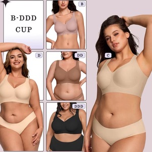 <span class=keywords><strong>Sujetador</strong></span> Telige Sexy Plus Size para Mujer, Copas <span class=keywords><strong>H</strong></span>, I, J, Copas Grandes, Transpirable, Sin Varillas, Sin Costuras, para Senos Grandes - Product Image 3