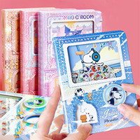 Cuaderno con Mecanismo Gashapon de Snoopy, Diseño de Dibujos Animados, 64K, 120 Hojas, Divertido Diario de Descompresión para Estudiantes