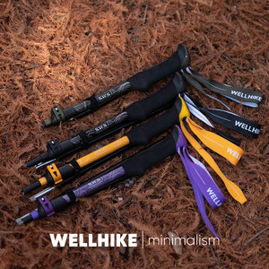 ไม้เท้าเดินป่าพับได้ WELLHIKE อลูมิเนียมอัลลอย 7075 แบบ 3 ท่อน น้ำหนักเบา - Product Image 3