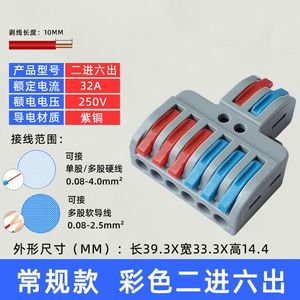 Bloc de jonction Han Yi PCT LT-42 LT-62 LT-82 Transparent Rouge Bleu 0.08-4mm² Accessoires de connecteurs électriques haute intensité - Product Image 3