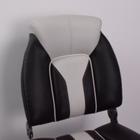 Sièges de bateau pliants imperméables à dossier bas Chaises de capitaine de bateau durables avec 4 vis de montage incluses
